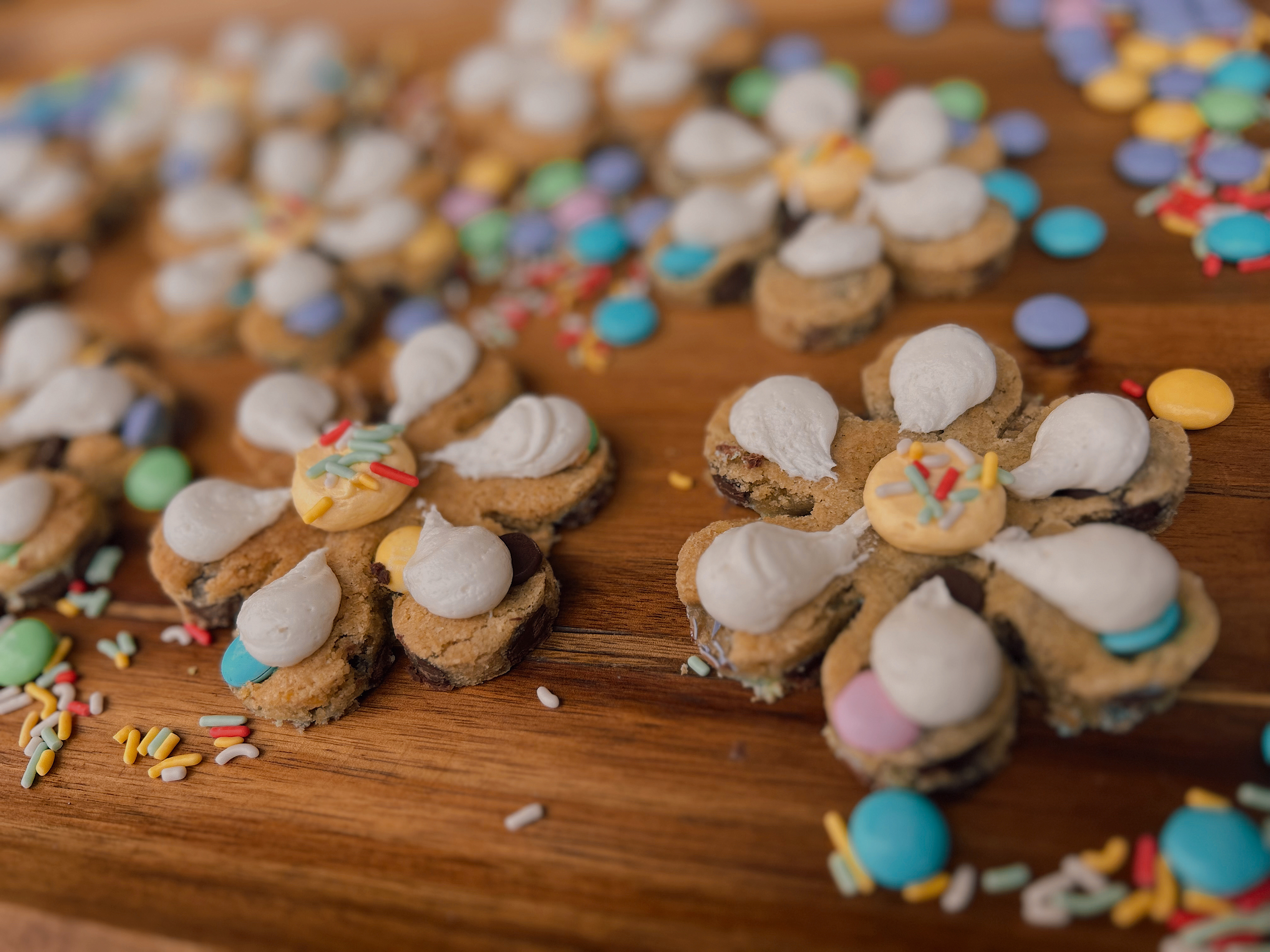 Spring Flower Frosted Cookies
