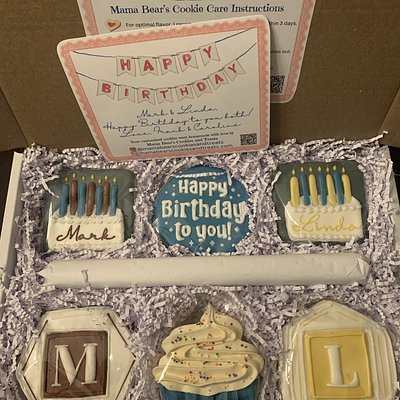 Gift Box - Half Dozen - Premium Customized Sugar Cookies - Your Choice of Theme - Great For All Occasions! 