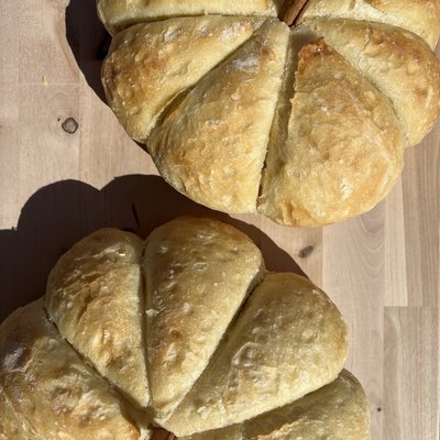 Pumpkin-Shaped Sourdough Bread