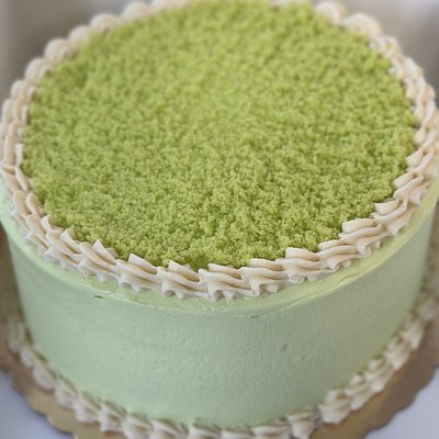 Pandan Flan Cake