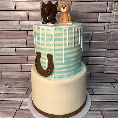 Two Tiered Customized Cake