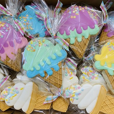 Ice Cream Cone Cookie Favors