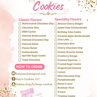 Variety Box 2 dozen cookies (Specialty Flavors or a mix with Classic Flavors)