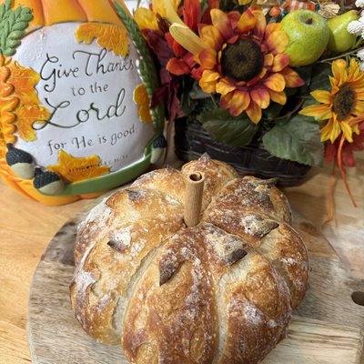 Organic Pumpkin Shaped Sourdough 