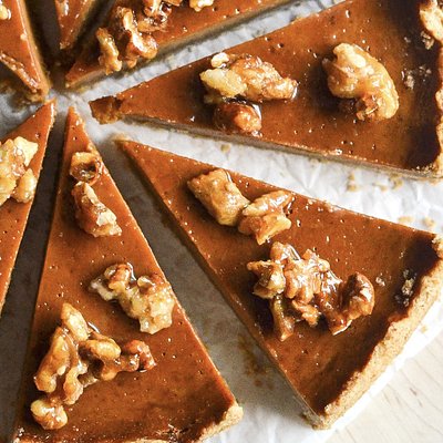 Pumpkin Spice Caramel Tarte