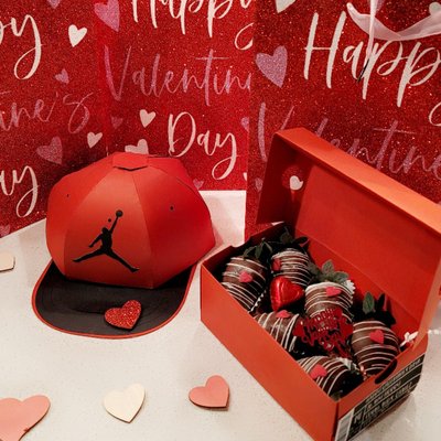 Nike Hat / Nike Shoe Box Strawberries 