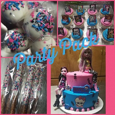 Party Pack 9/12 Inch Round 2 Tier Cake