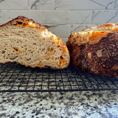 Onion Cheddar Boule Loaf