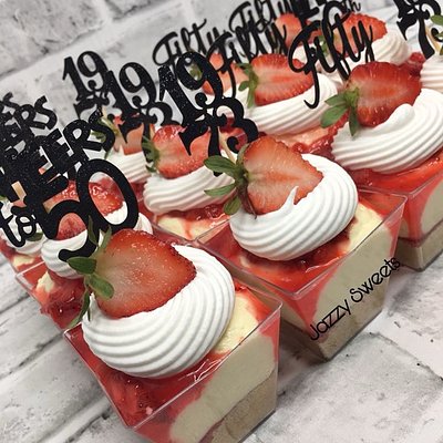 Strawberry Cheesecake Shooters