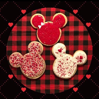 Mickey Valentine Cookies