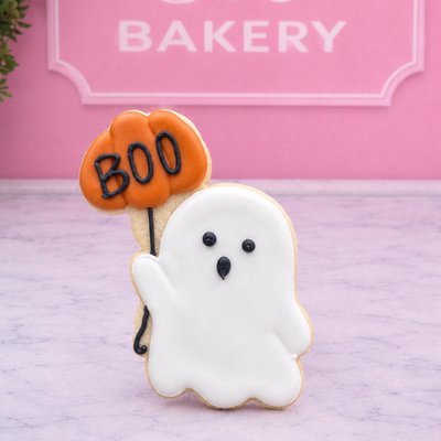 Ghost With Pumpkin Boo 
