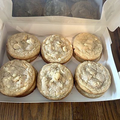 Dozen White Chocolate Macadamia Nut Cookies