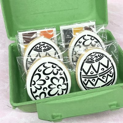 PYO-Sugar Cookie- Set Of 4-Easter Eggs