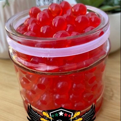 Strawberry Popping Pearls Boba
