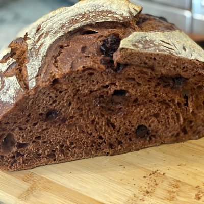Chocolate Delight Sourdough with Semisweet Chocolate Chips