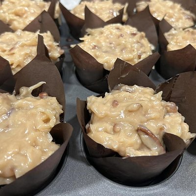 German Chocolate Cupcakes