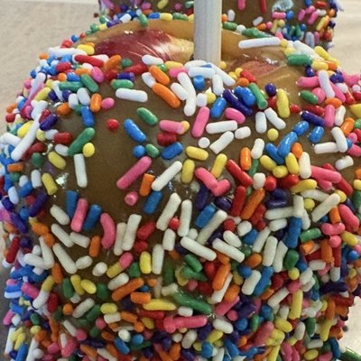 Carmel Apple With Sprinkles 