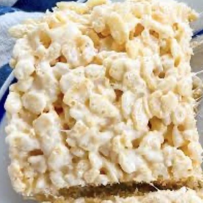 vanilla rice crispy bar 