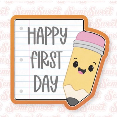 A9 Happy First Day Paper w/ Pencil 