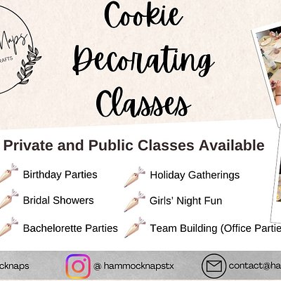Private Cookie Decorating Class (min 5 Students)