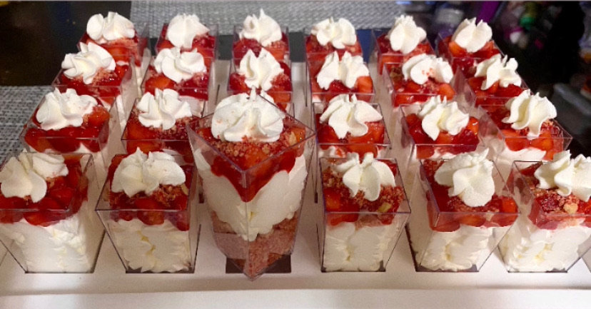 Strawberry Crunch Cheesecake Shooters 1 Dozen