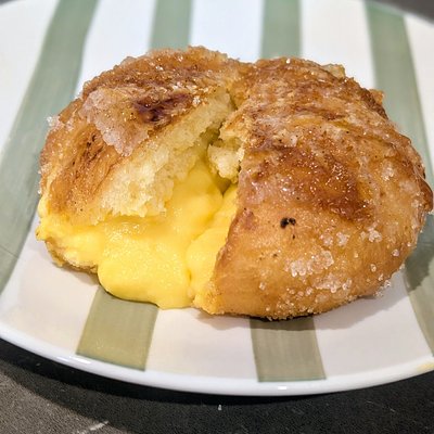 Custard Filled Topped With Crystalized Sugar 