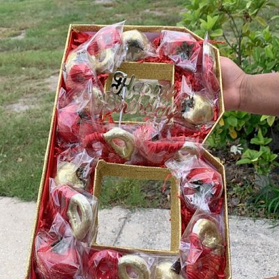 Letter Or Number Strawberry Box