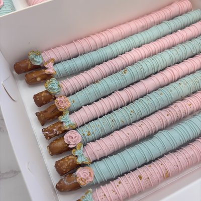 chocolate covered pretzels - rods or twists 