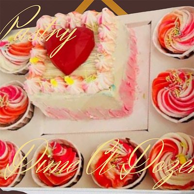 Gift Box, Cake, And Cupcake 