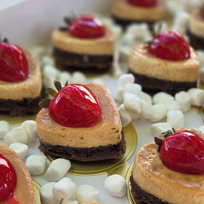 Dozen Mini Heart Chocoflans 