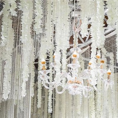White 20 Pcs Artificial Cherry Blossom