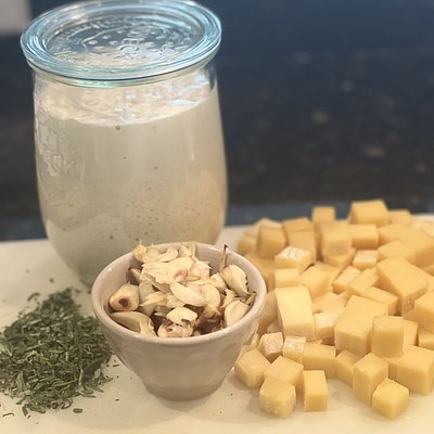 Roasted Garlic, Rosemary And Cheese Boule