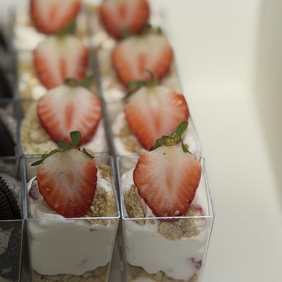 Strawberry Cheesecake Shooters