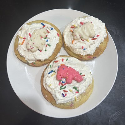 Circus Animal Sprinkle Cookies