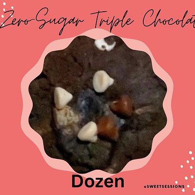 Zero-Sugar Dozen Triple Chocolate Protein Cookies 