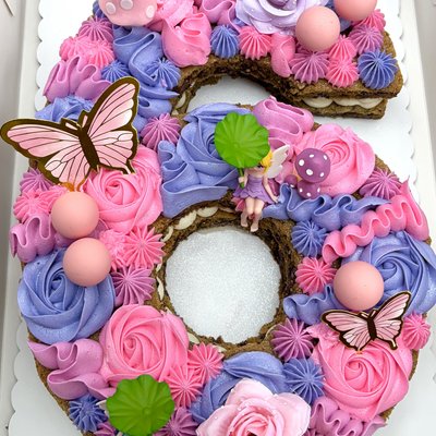 Letter Or Number Cut Out Cookie Cakes