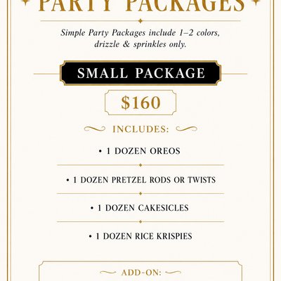 Basic Party Package (SMALL)