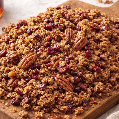 Maple Pecan Cranberry Sourdough Granola 