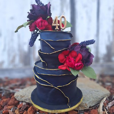 4 And 6 Inch Custom 2 Tiered Cake