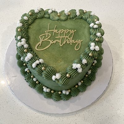 8” Two layer Heart Kake