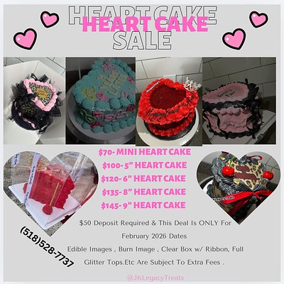 Heart Cake Sale 