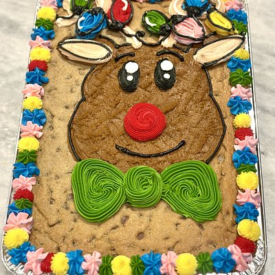Christmas Single Layer Cookie Cake (Half Sheet)