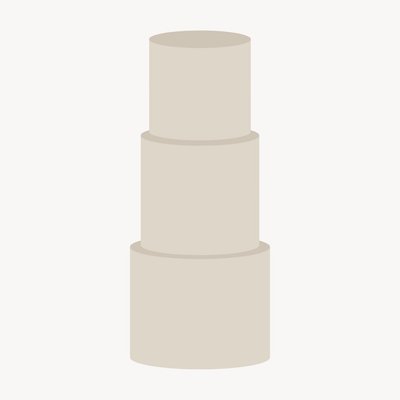 3 Tier - 10” Base, 8” Mid, 6” Top