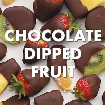 Choco-dipped fruit cup