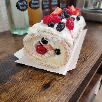 Triple Berry Angel Food Cake Roll