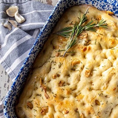 Roasted Garlic Rosemary Focaccia