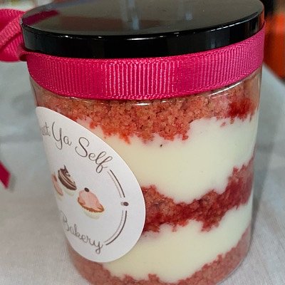 3 Strawberry Crunch Cheesecake Jars
