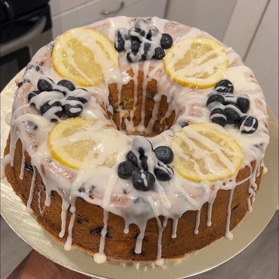 Lemon Blueberry Pound Cake 