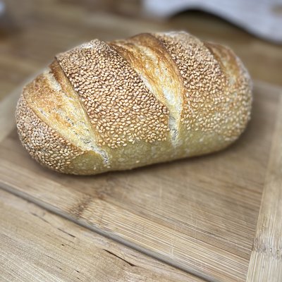 Organic Seeded Semolina Sourdough (2 Medium Sized Loaves)