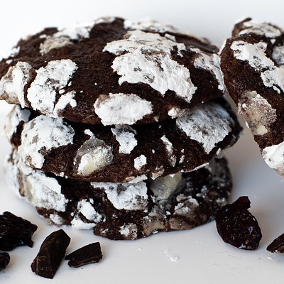 Chocolate Crinkle Cookies Black Forest  Espresso Cherry 